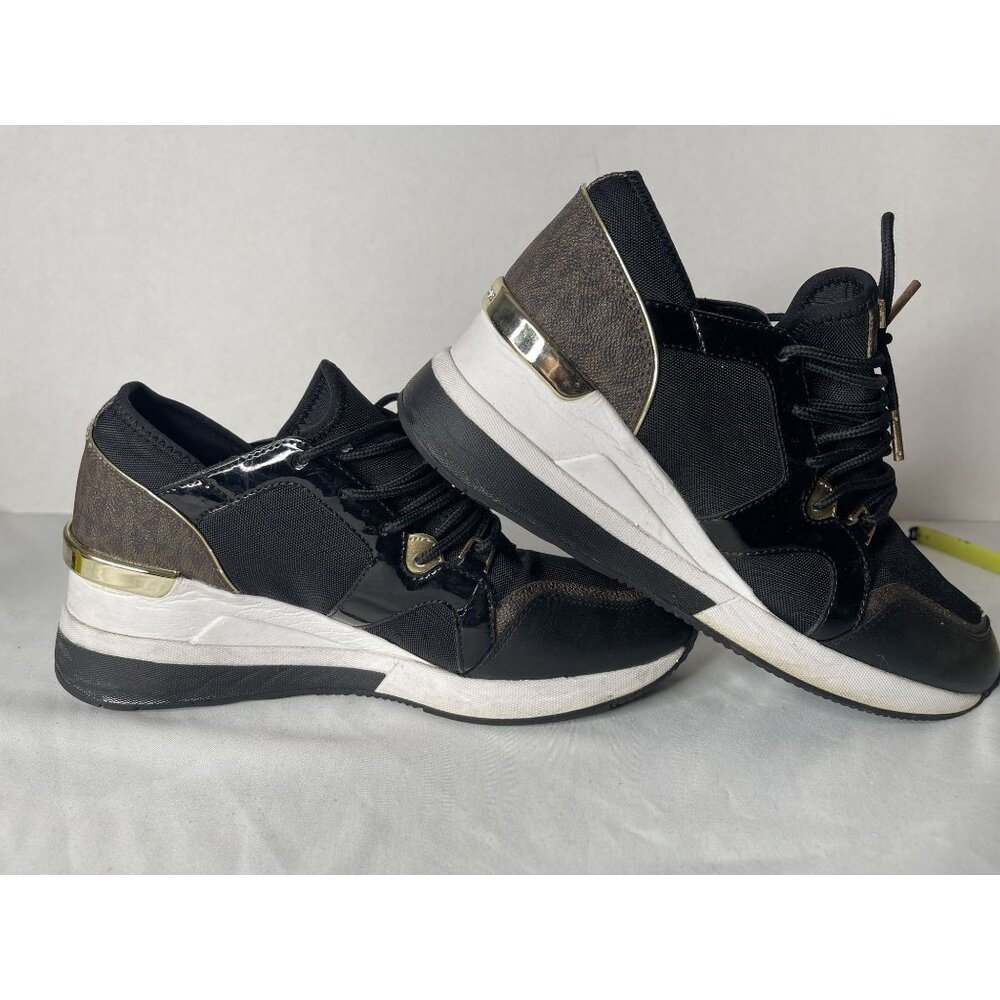 Michael Kors Women's Liv Trainer Signature Logo Sneakers 9.5 - Picture 1 of 7